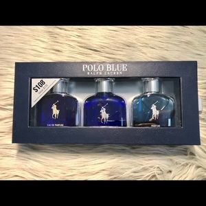 Ralph Lauren Polo Blue Cologne 3pc set